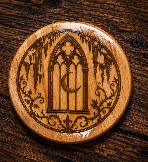 Gothic window coaster