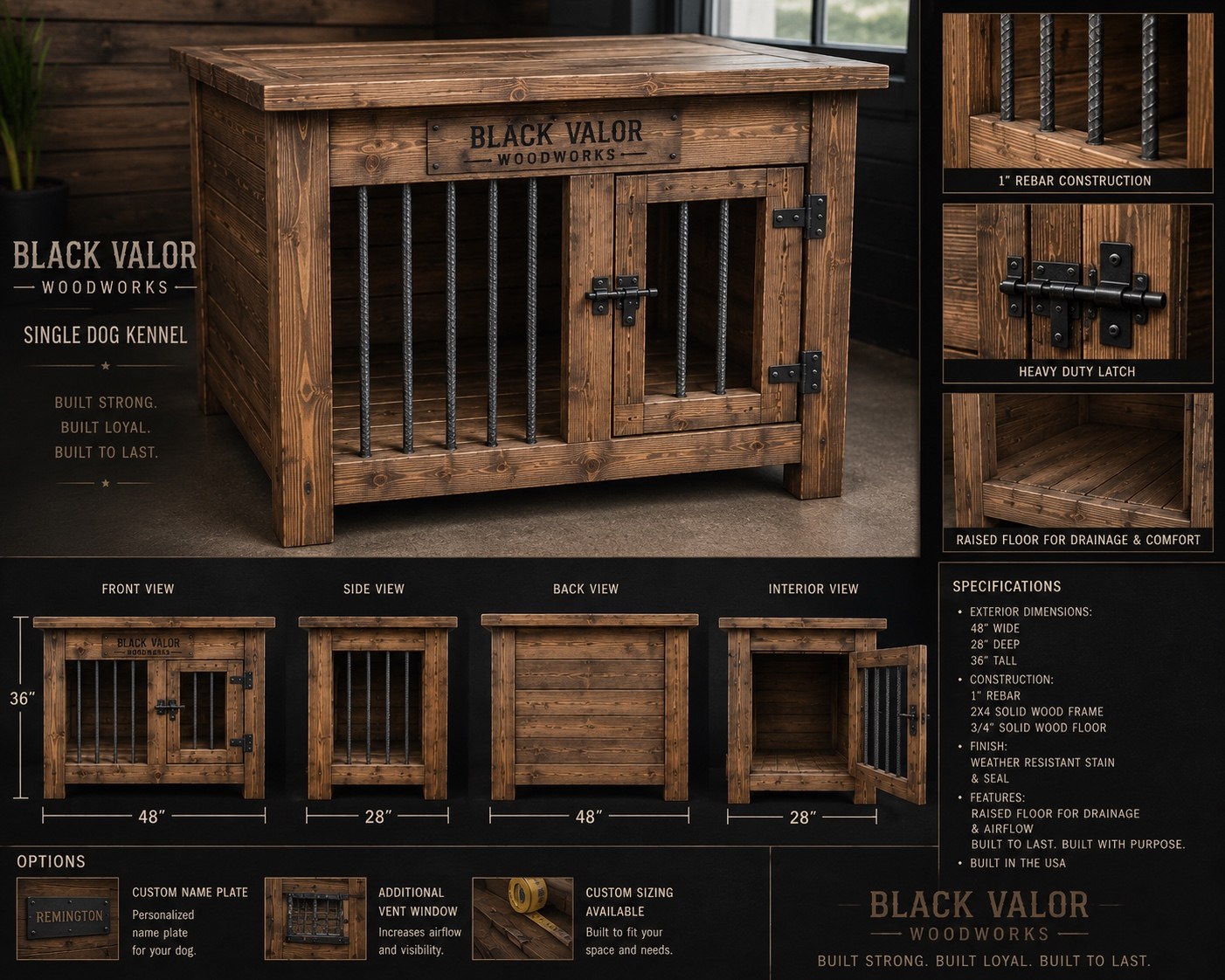 CUSTOM DOG KENNELS